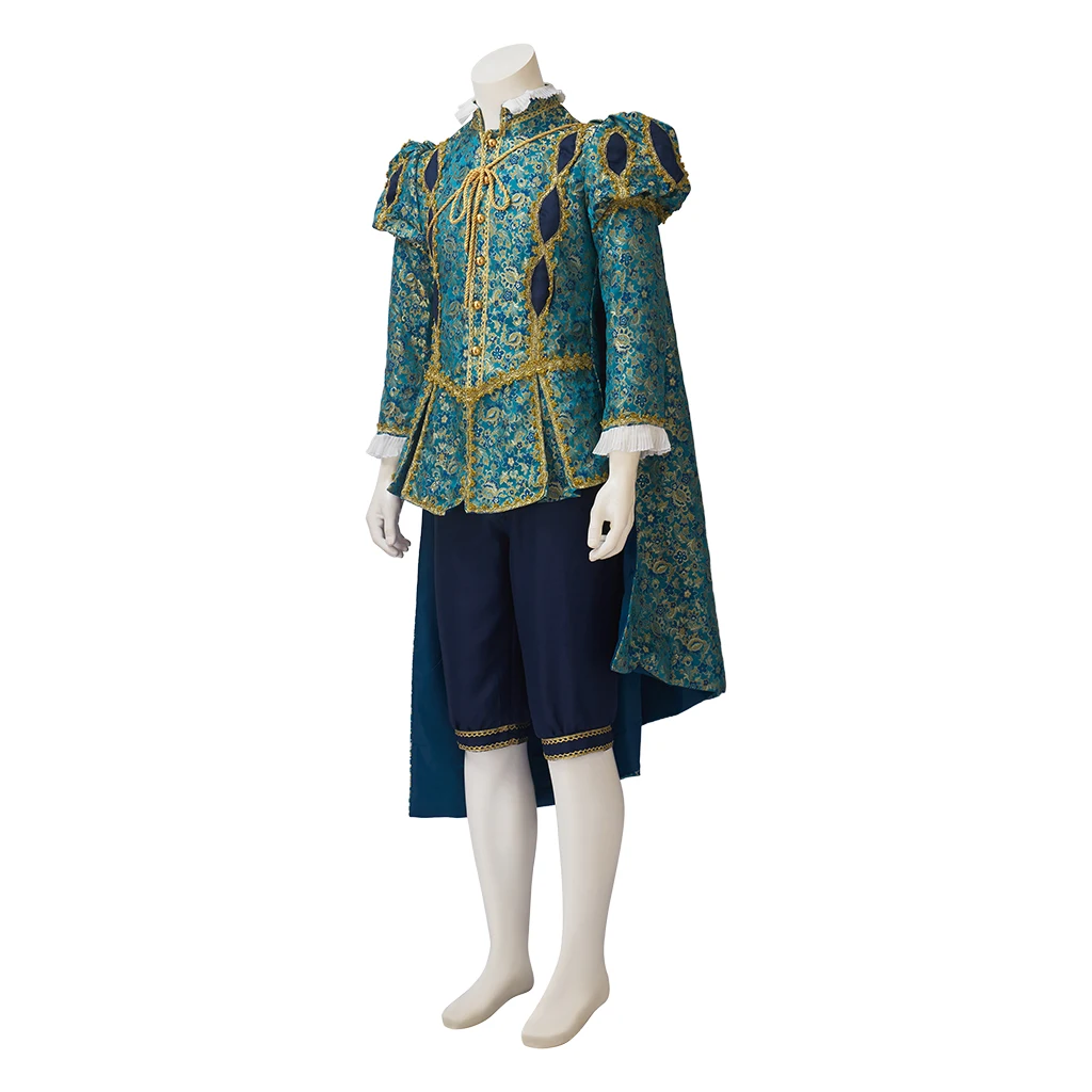 Historical Renaissance Baroque Costume for Men Elizabethan Tudor Suits Medieval Henry VIII Noble Warrior Outfits King Cosplay