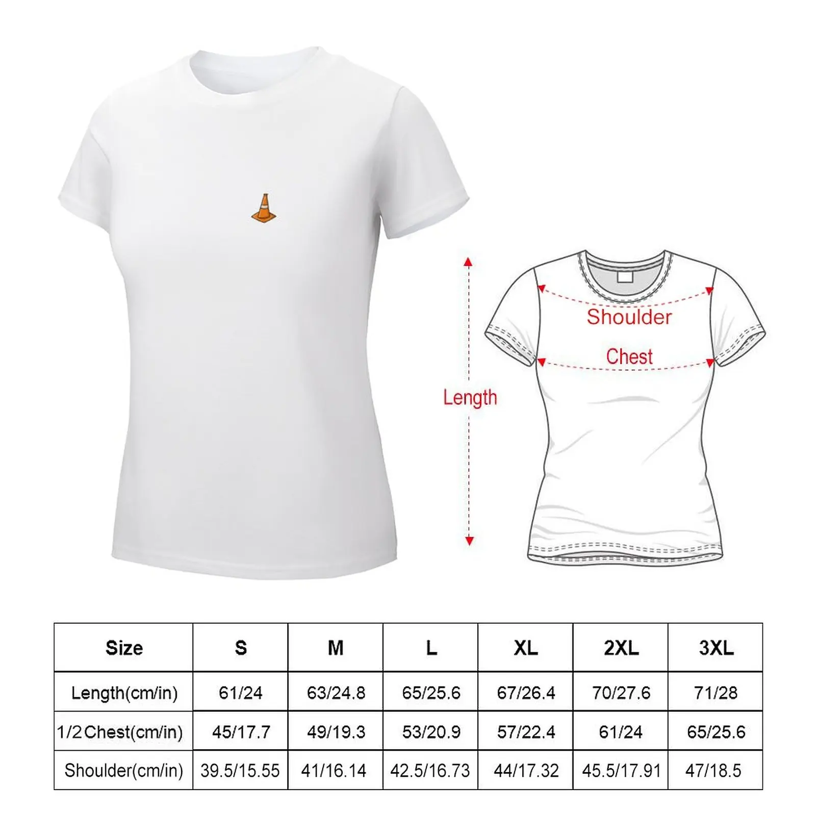 plain traffic cone T-shirt lady clothes cute tops t-shirt dress for Women long