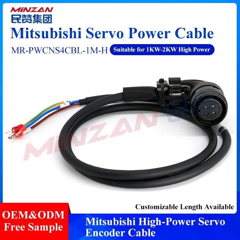 

For Mitsubishi J3 J4 JE Servo Motor Encoder Cable Industrial High Flexibility Durable High Power Supply Wire for Automation Use