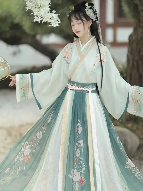 الوردي الصينية Hanfu لعب الأدوار زي ملابس رقص تقليدية سلالة جين الأميرة زي الملابس الجنية الشرقية