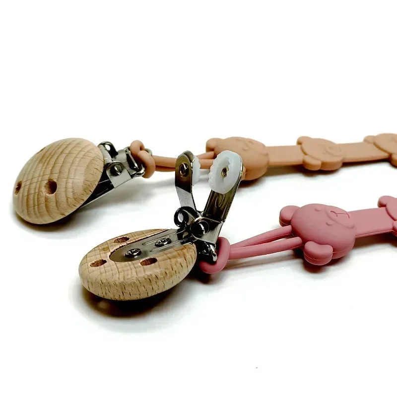 

Silicone Soother Pacifier Chain Chain Children's Bites Anti-Drop Chain Clip Lanyard Lanyard Anti Loss Rope Teether Baby Teething