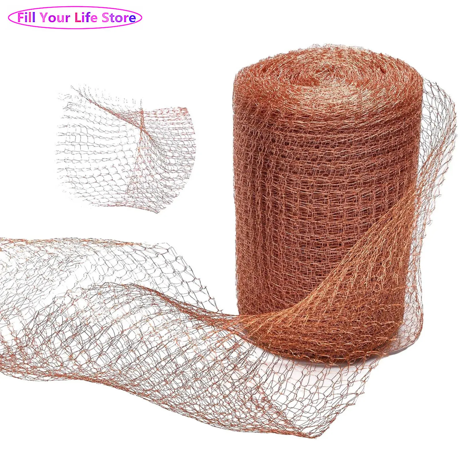 

Copper Mesh Roll Repellent Mice Rat Rodent Garden Protection Roll for Snail-Proof Distilling Filter