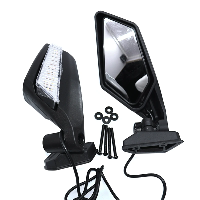 1pair UTV Rearview Mirror with LED Turn Signal Light for Bombardier Can-Am Maverick X3 Turbo(R) 2017-2020