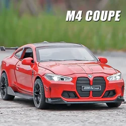 1:32 BMW M4 IM Coupe Racing Car Free Wheeling High Light Sport Racing Car Model Toy Diecast Alloy Car model gift