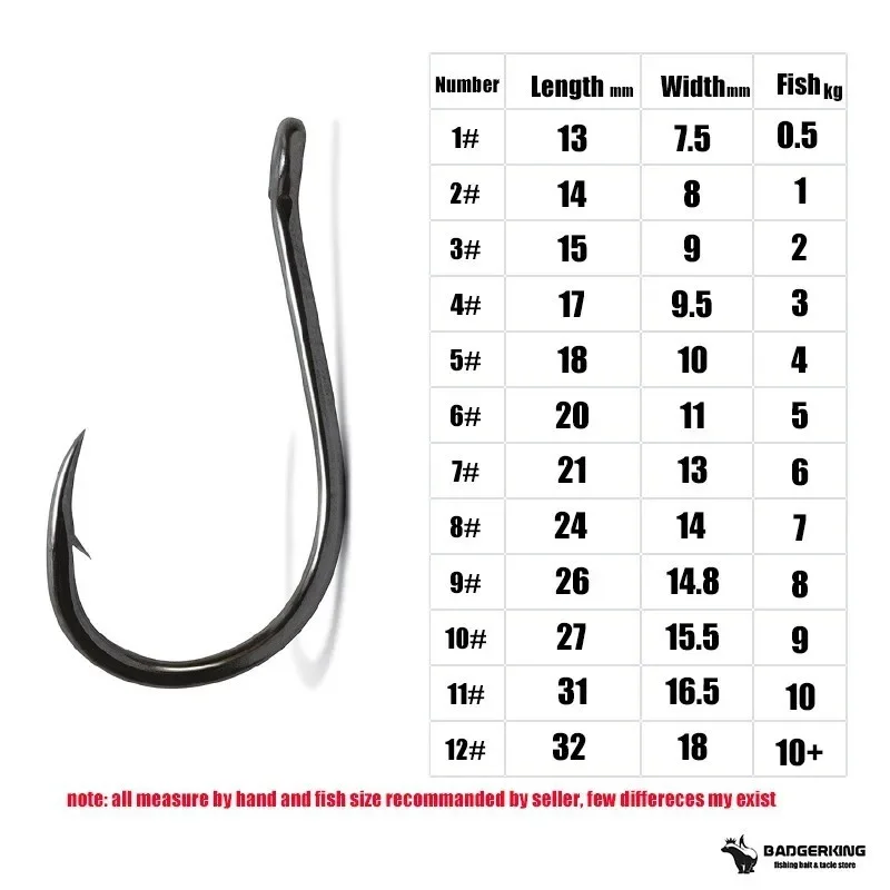 50pcs/ Lots octopus fishing hooks High Carbon Chemical Sharpen Barbed single Hook  wholesale Supplier Fishhooks for carp fishing