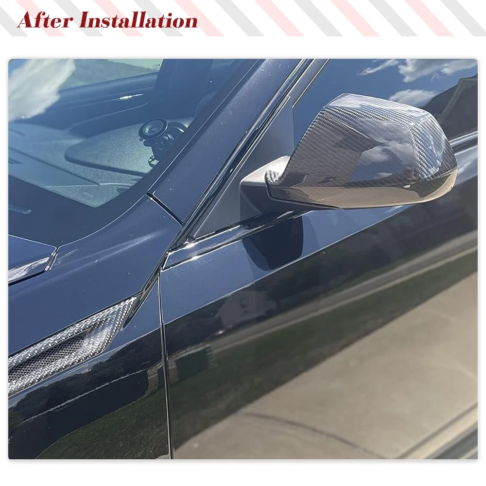Prepreg Dry Carbon Fiber Car Mirror Cover Cap for Cadillac CTS Non-V Coupe 2009-2013 Car Mirror Body Kits Covers Add-on Style
