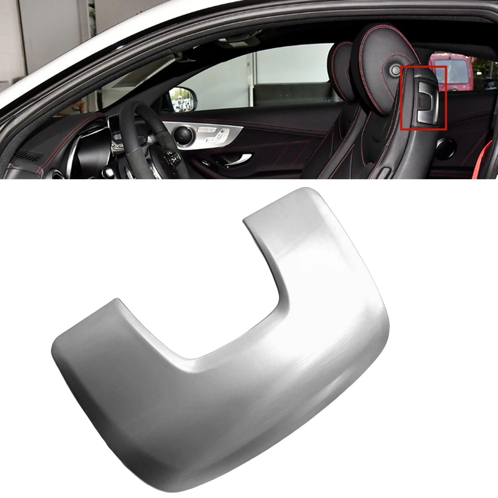 

For Mercedes Benz C E Class W205 W238 Coupe 2016-2023 Interior Seat Back Side Handling Cover Handle Catch Cap