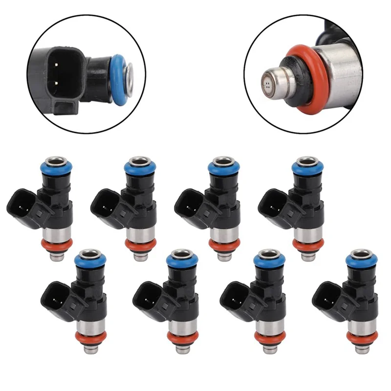 Boquilla de inyector de combustible ABHY-8Pcs 0280158051, 12576341 para Camaro Corvette, Pontiac G8 GXP y Cadillac CTS 2006-2015
