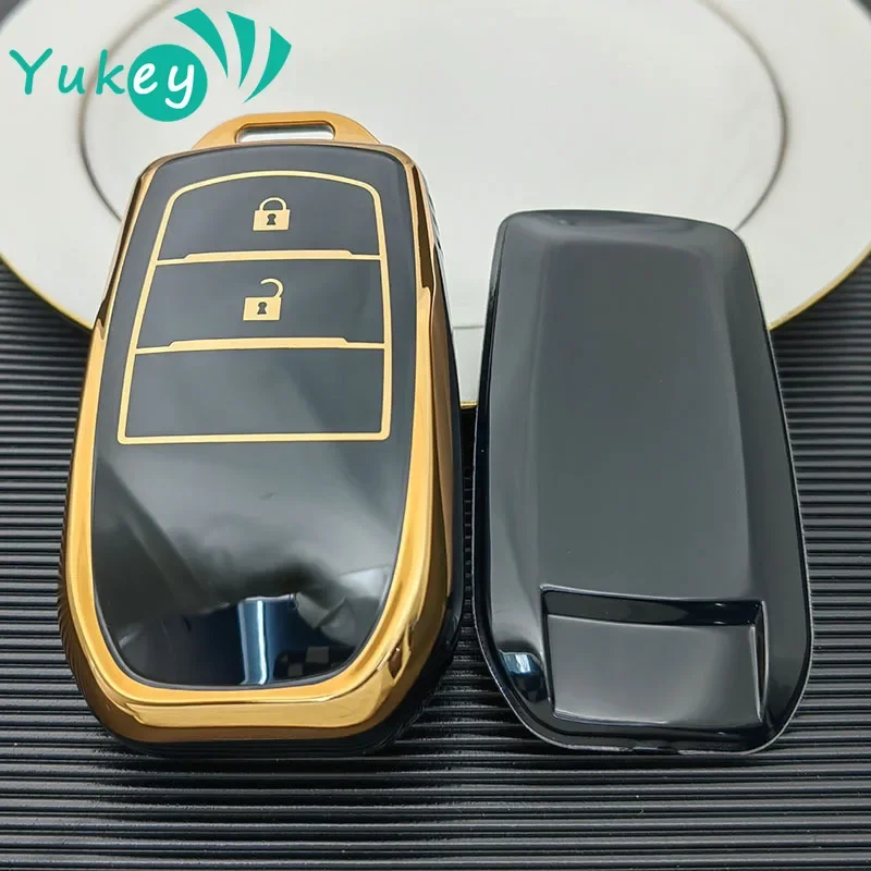 Osłona obudowa kluczyka do samochodu TPU dla Toyota RAV4 HARRIER Hilux Fortuner Land Crown Highland Prado Yaris Cross Aygo X 2022