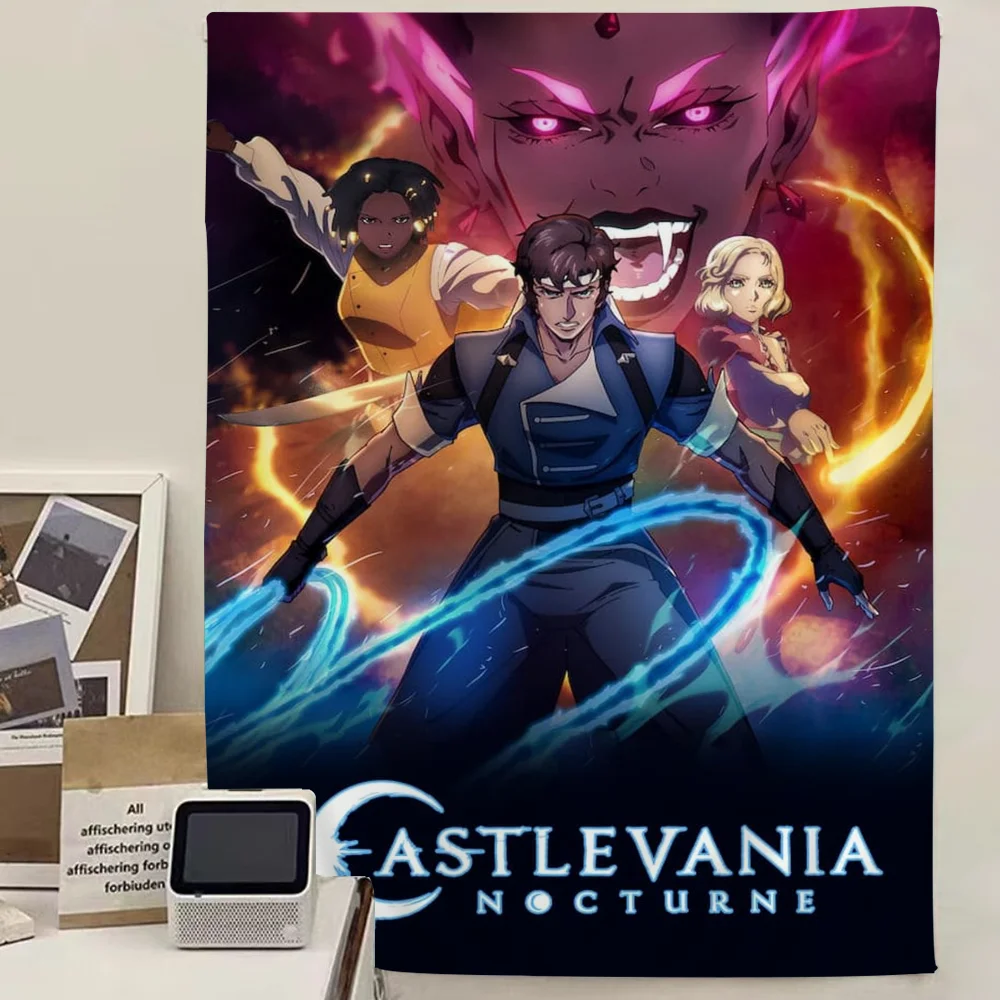 

Castlevania Anime Cartoon Tapestry Home Decoration Hippie Bohemian Decoration Divination Home Decor