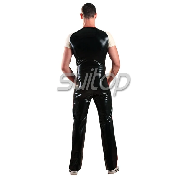 بدلة رياضية من اللاتكس للرجال من Suitop بما في ذلك البنطلون والقميص