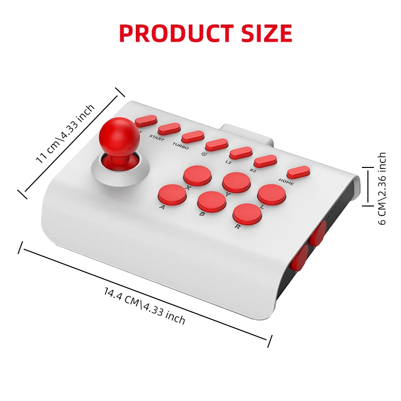 Arcade Joystick Wireless Gaming Controller for PC/Android/ios/Switch/PS3/PS4 Fighting Stick For Street Fighter/Mame