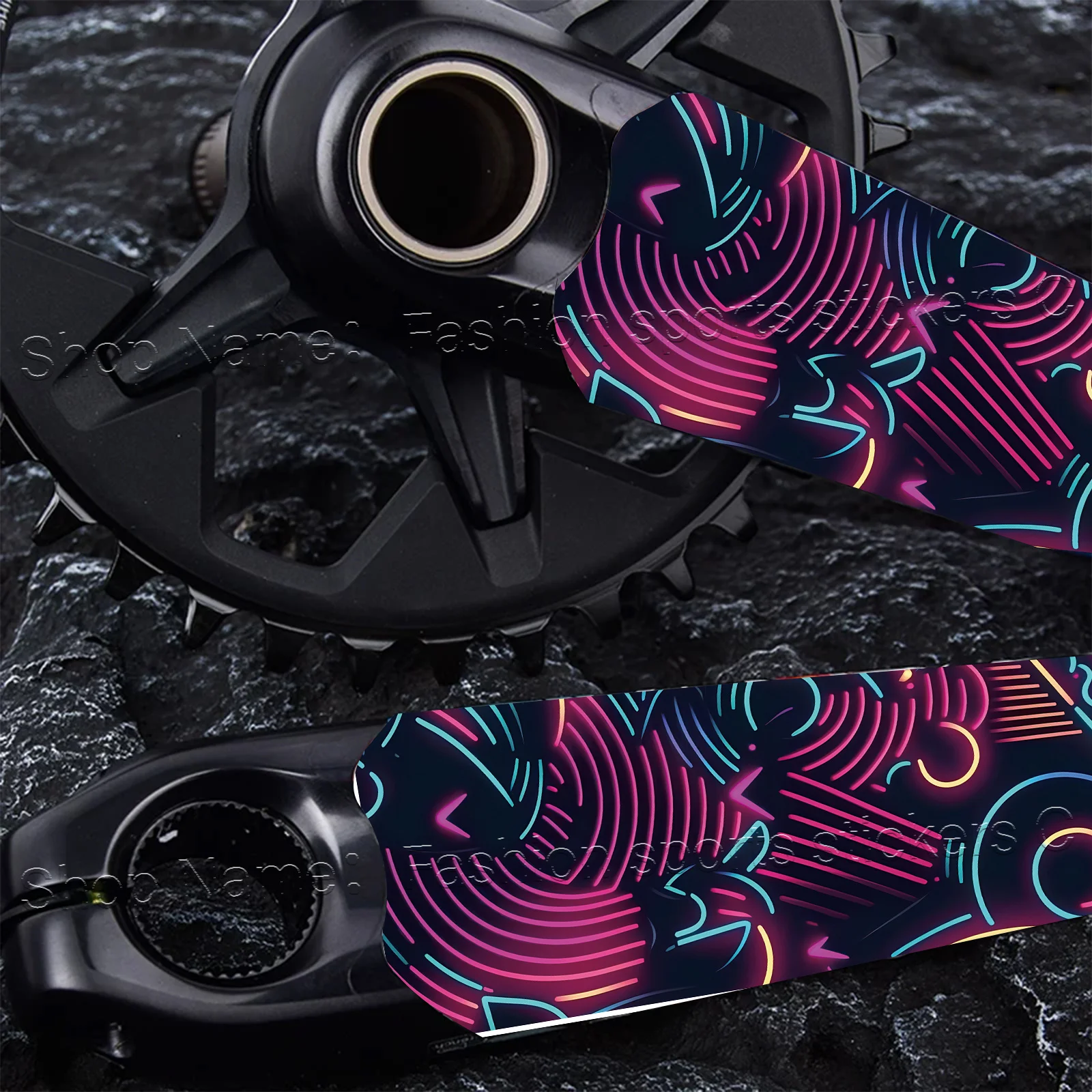 Mountain Biking Blue Mountains - 1 set di adesivi per manubrio