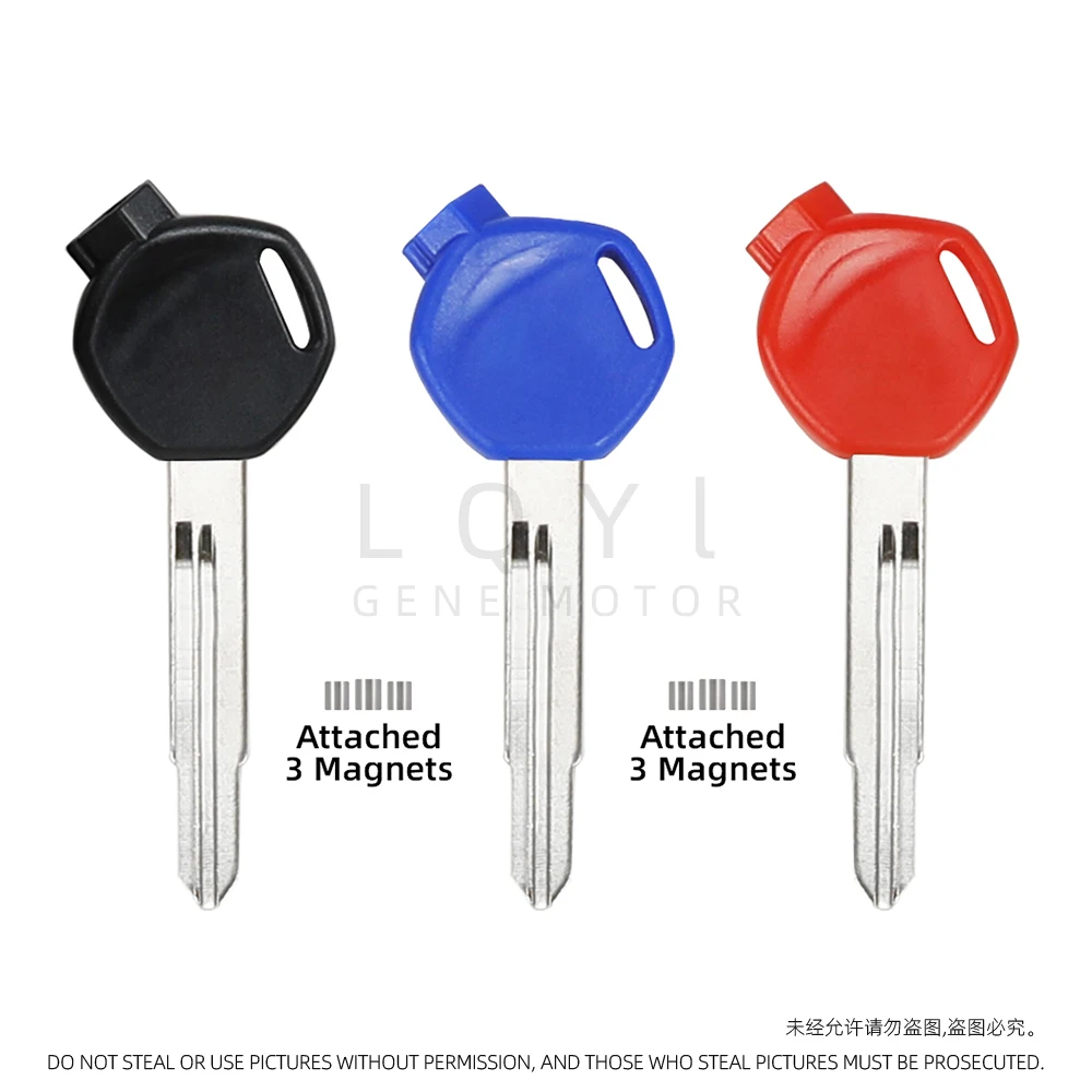 3 Stücke Blank Schlüssel Motorrad Ersetzen Uncut Schlüssel Für HONDA Magnet Motorrad Diebstahlsicherung Schlüssel DIO AF 61 62 63 HEUTE 49cc