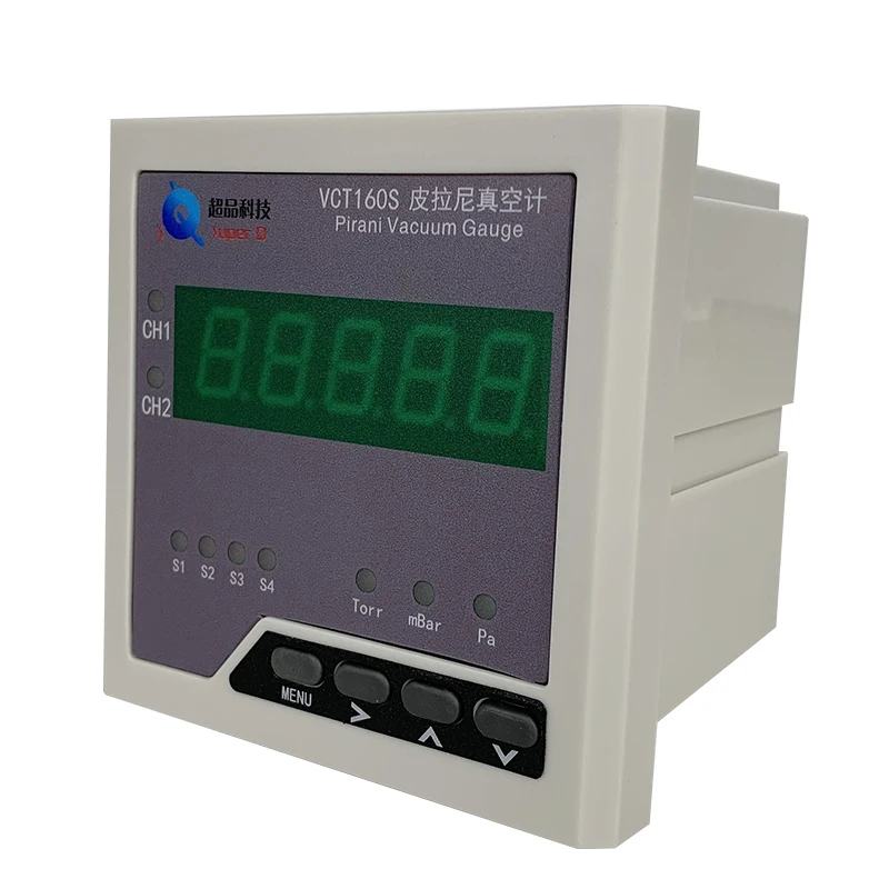 Super Q VCT160 S/D Digital High Precision 20% Accuracy Intelligent KF16 25 Pirani Ultra-High Vacuum Gauge RS485 Connection