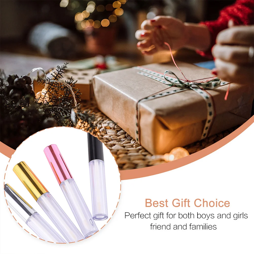 12 tubi vuoti per lucidalabbra in materiale ABS da 5 ml, durevoli e pratici organizer per il trucco, piccolo regalo per l'uso in viaggio della fidanzata