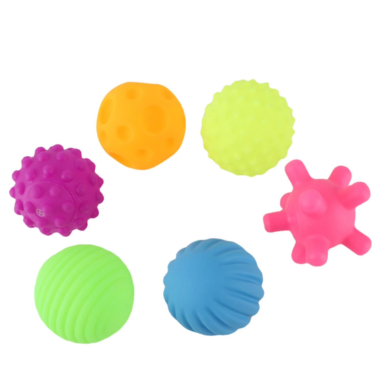 Colorful Baby Bath Toy Ball Set Touch Senses Toy