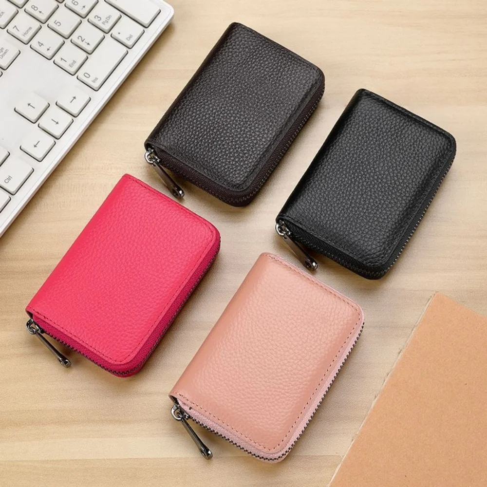 New Brief Pure Colour Card Package Large-capacity Storage Bag Cutting Sleeve Bank Card Holder Money Certificate Travel Business