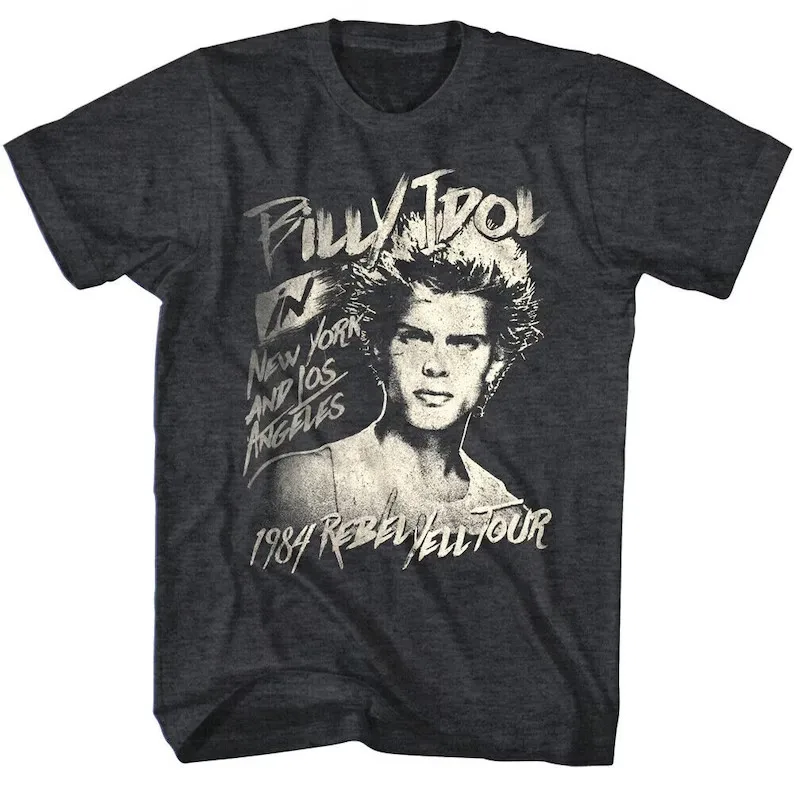 Billy Idol T-Shirt Rebel Yell Tour Big and Tall Shirts