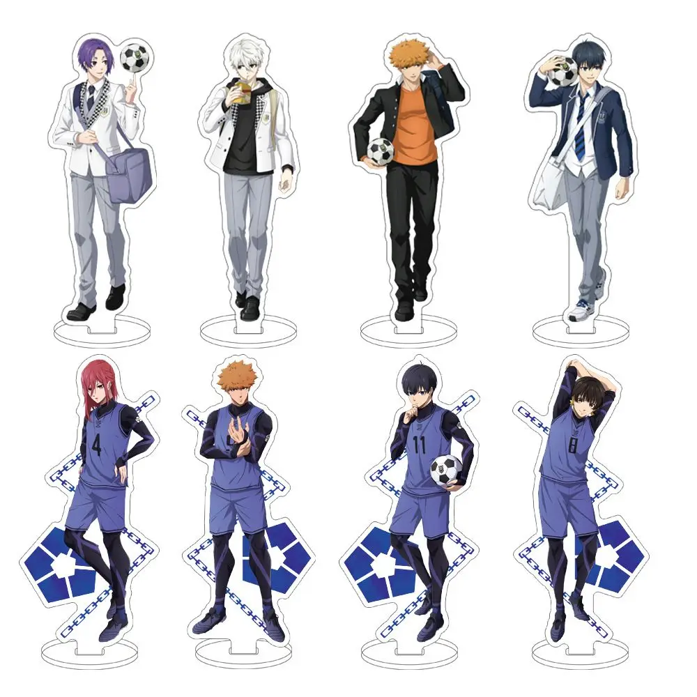 15CM 65PCS hot Anime Blue Lock Acrylic Stand Model Cosplay Characters Ornament Accessories Goods Collection Gifts