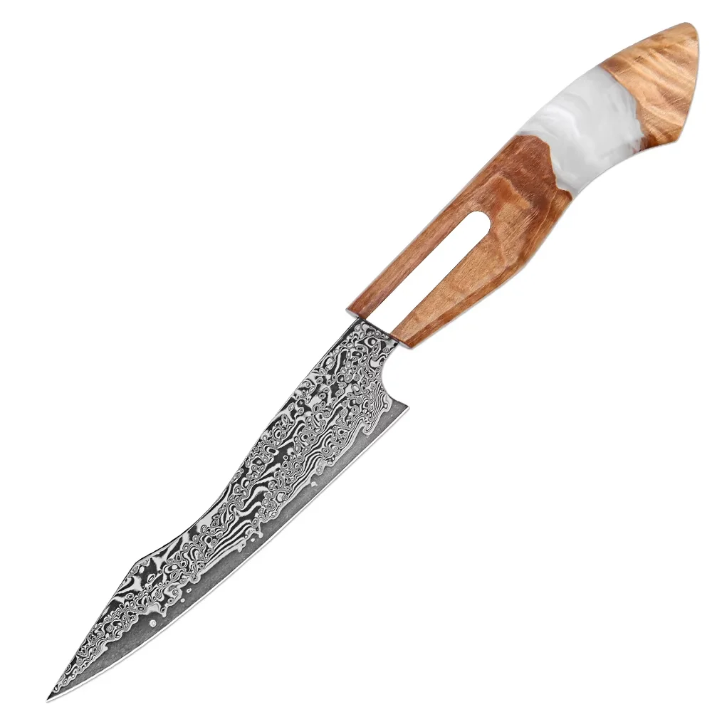 

5 Inch Utility Knife,Damascus 67-Layer Steel Kitchen Knife, Sharp Japanese Chef Knife,Professional Kitchen Utility Petty Knives