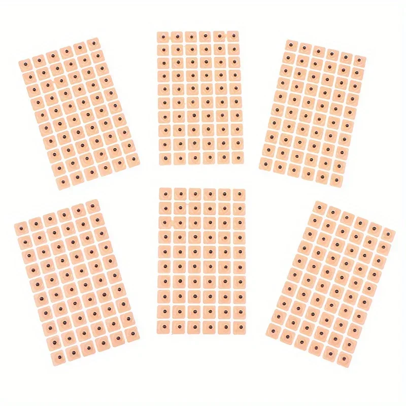 600/1200 Stück Akupunktur-Vaccaria-Ohrsamen, Ohr-Druckpunktsamen, Multi-Kondition-Ohrsamen-Akupressur-Set – Detail 8
