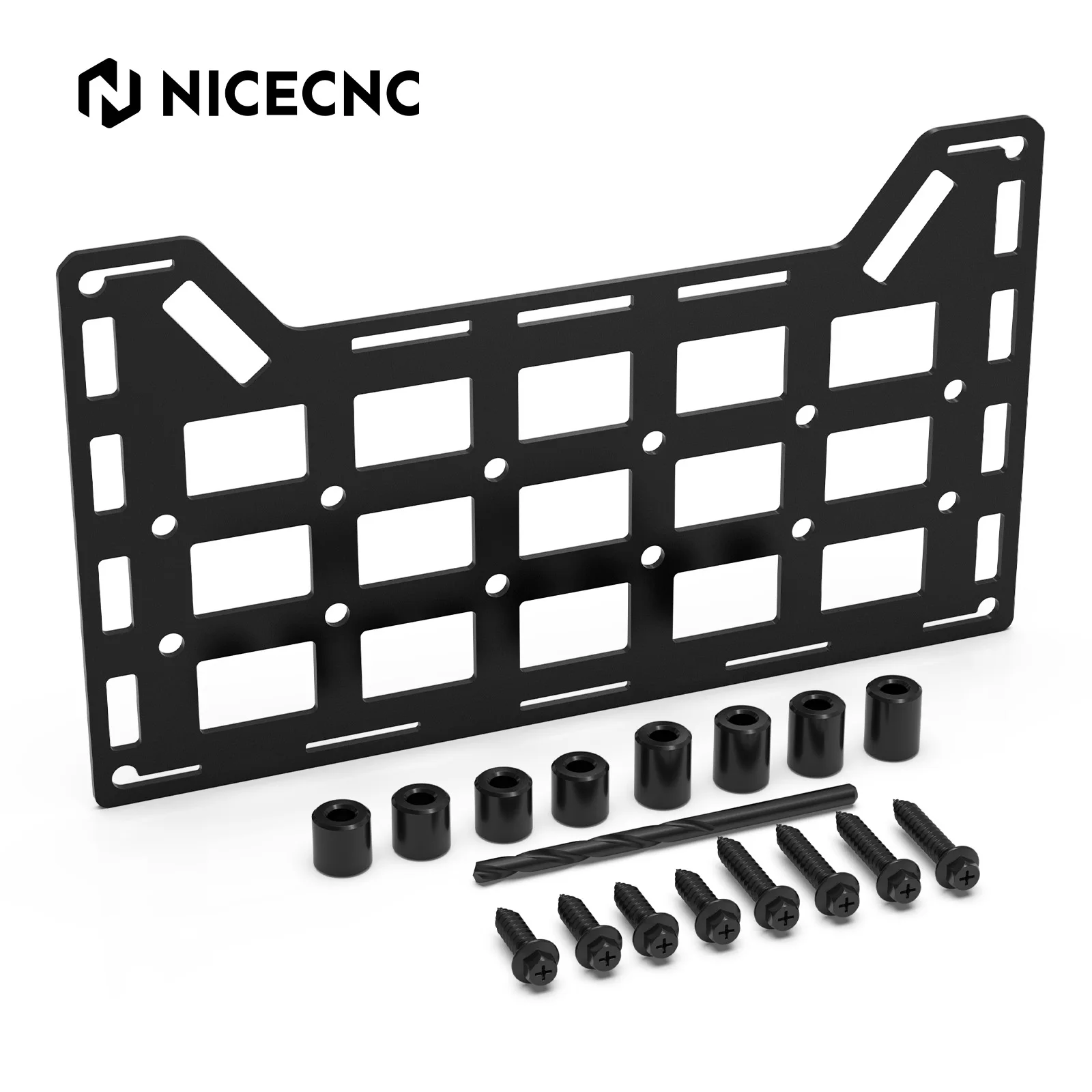 NICECNC UTV Universal Rigid Molle Panel Vehicle Molle Organizer Q235 steel Resistant Durable Motorcycle Accessories - Image 6