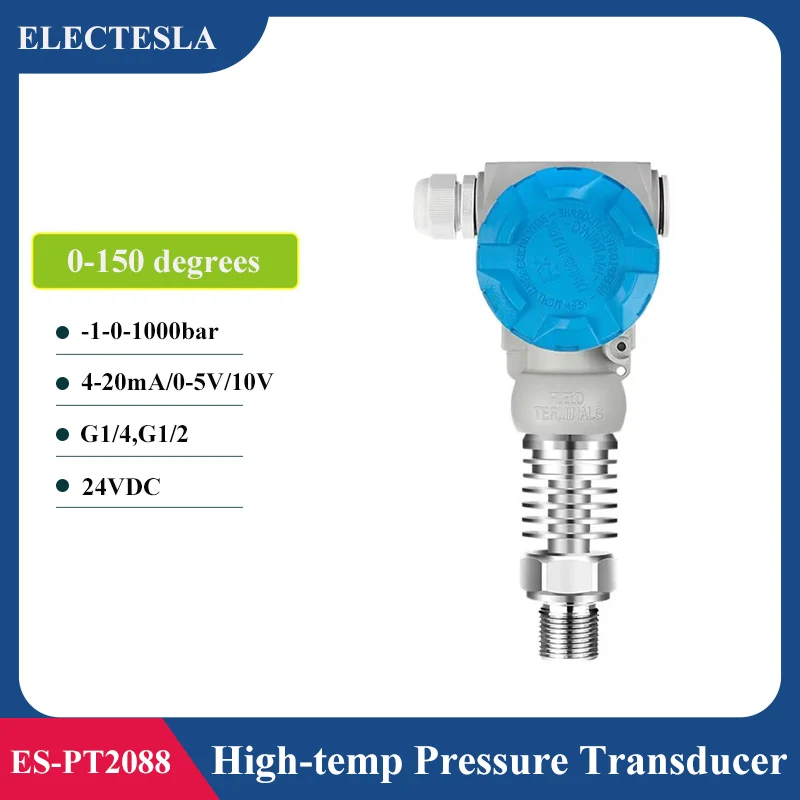 120 degrees high temperature 10bar pressure transmitter G1/4 pressure sensor signal 4-20mA pressure transducer