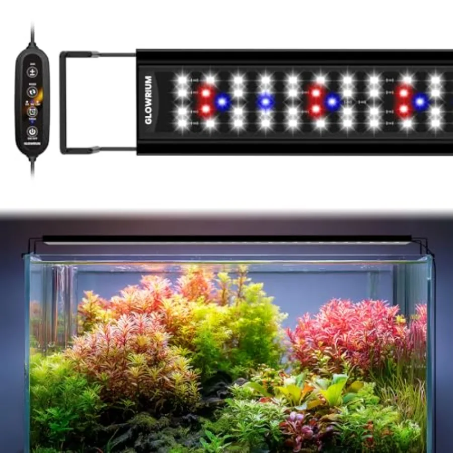 

Aquarium Light LED Full Spectrum Freshwater Fish Tank infinitely dimmable Fish Tank Light with auto-on/Off Timer