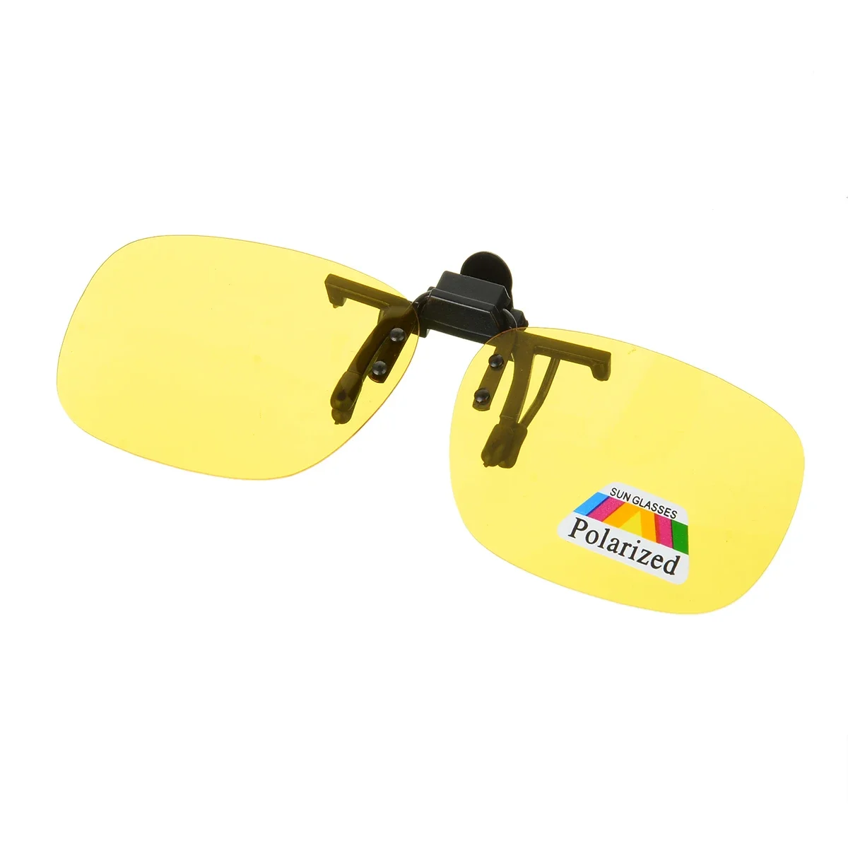 Polarized Clip-on Sunglasses Night Vision Unisex Flip Up Over Prescription Glasses For Driving Fishing Sport Ultra Light