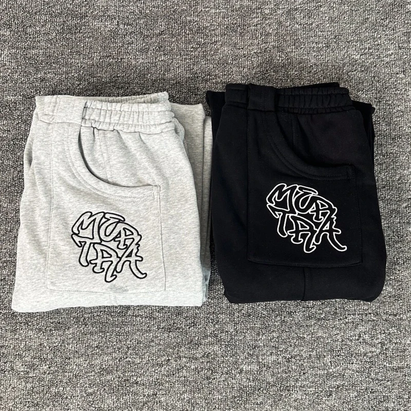 

American Streetwear Fashion MERTRA Casual Pants 2025 Autumn Winter New Pocket Embroidery Tapered Mertra Sweatpants