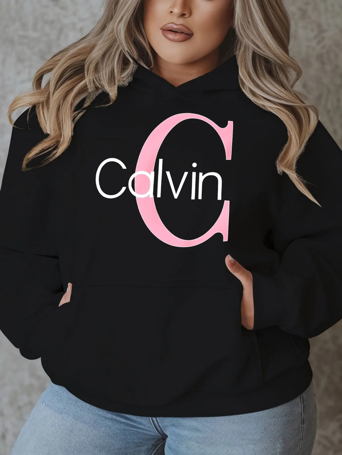 سويت شيرت نسائي كاجوال بغطاء للرأس بنمط مطبوع وجيب كنغر سميك مناسب للرياضة والارتداء اليومي #2