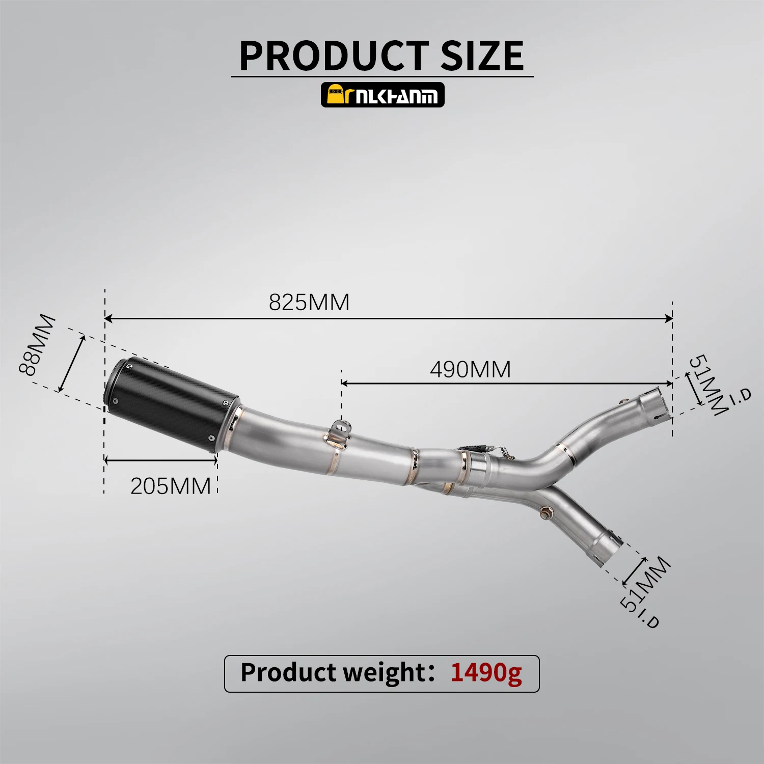 Proyek CR-T Ti. Knalpot racing SC slip on untuk YAMAHA YZF R1 R1M 2015-2024