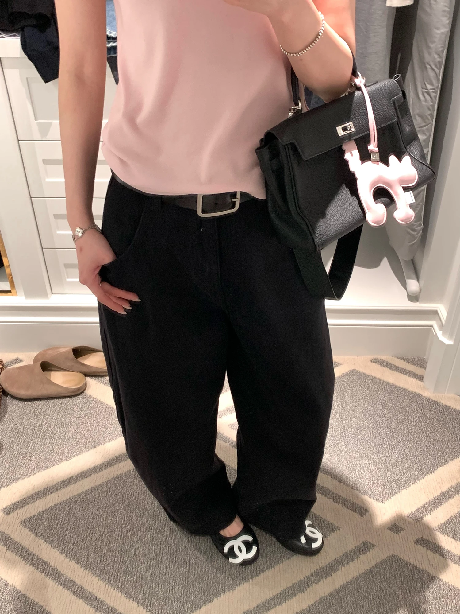 

High Waist Wide Leg Casual Straight Leg Jeans Women's Bla Curved Knife New Spring 2026 Cotton Zipper Pure Color