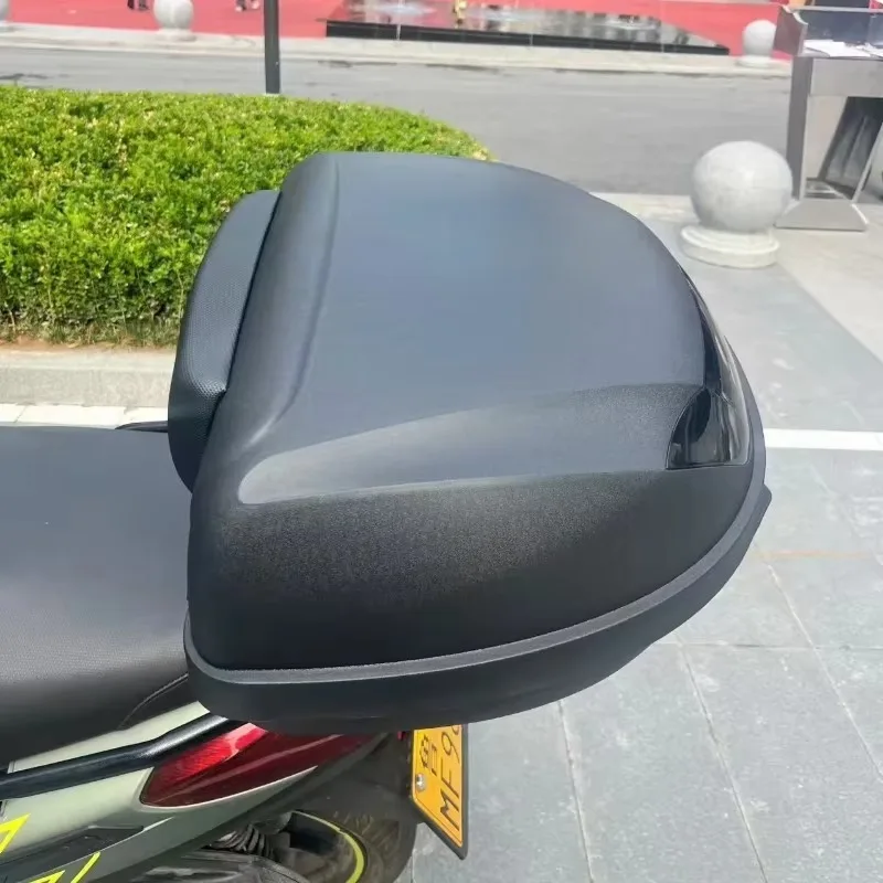 WLH 52L Motorcycle Trunk Extra Large Capacity Electric Vehicle Toolbox Motorcycle Rear Shelf Storage Box Motorcycle Box E65