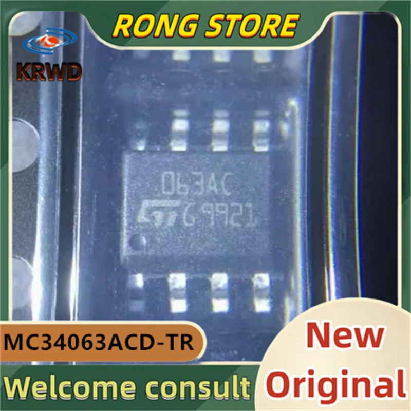 30PCS 063AC New Original MC34063ACD-TR MC34063ACD SOP8