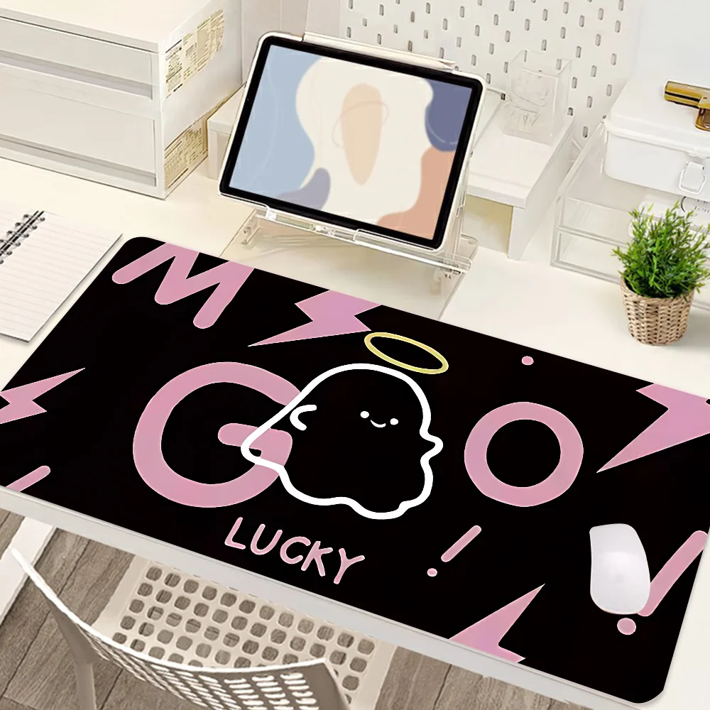 

Little Ghost Mousepad Mousepad New Arrivals Large Gaming Mousepad L XL XXL Gamer Mouse Pad Size For Keyboards Mat