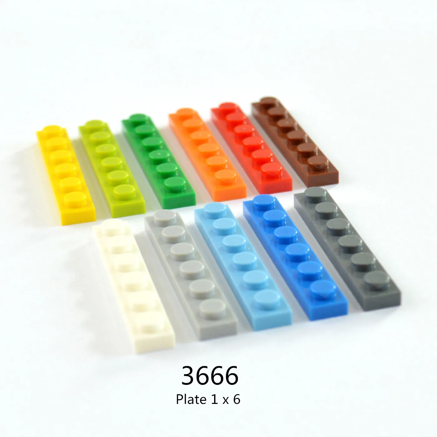 1 Pcs Buildings Blocks 3666 Plate 1 x 6 Brick Collections Bulk Modular GBC Toy For High-Tech MOC Set