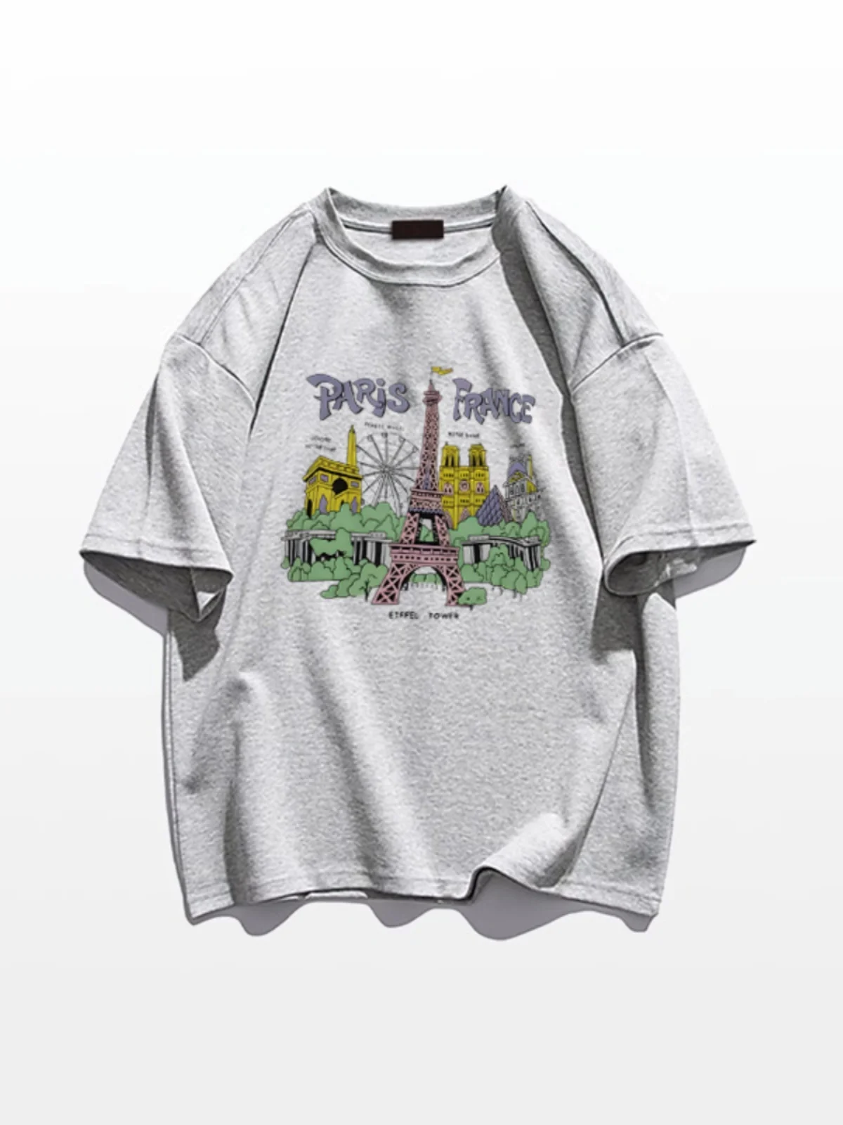 

Шикарная женская футболка из чистого хлопка в стиле ретро в стиле Гонконга Sle ort Sve, свободный крой, летний модный топ