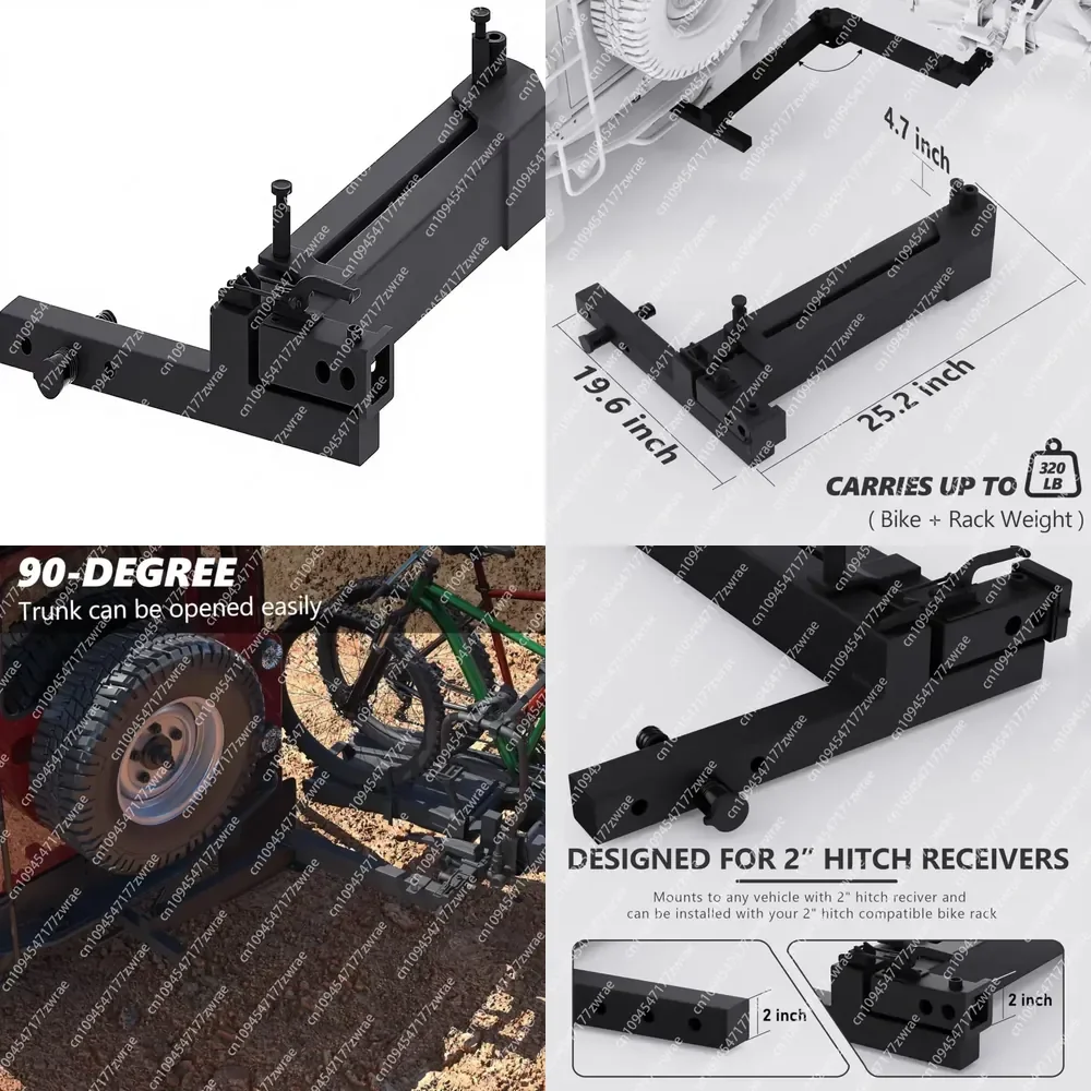 Swing Away Hitch Adapter 90-Degree Swing Arm 2