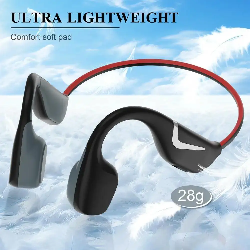 

DV68 pro bone conduction wireless Bluetooth headset luminous night running sports IPX7 waterproof and sweatproof BT5.3 heads