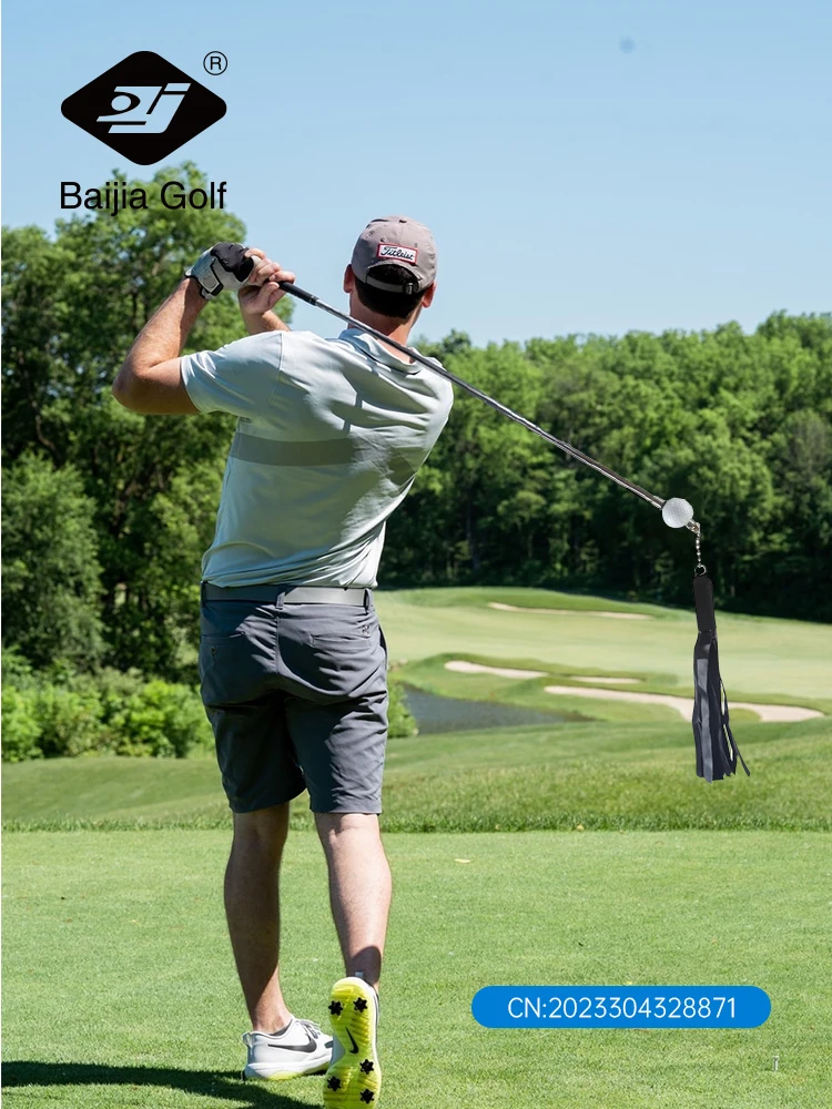 BAIJIAGolf Swing Trainer Golf Swing Training Ribbon Stick Golf Whip Stick Sound Practice To Improve Swing Speed Golf Accessories