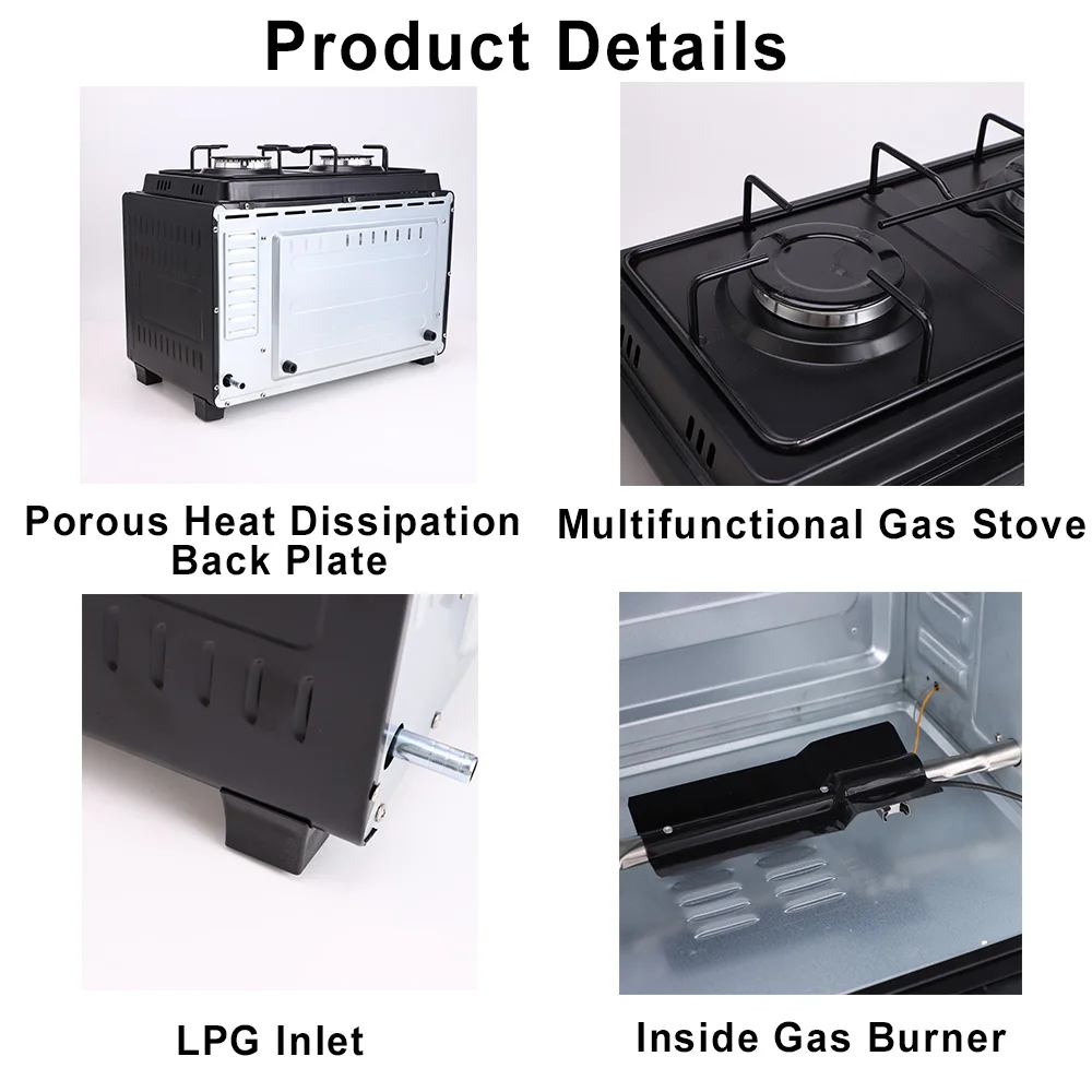 Factory Price 45L Gas Oven With Gas Stove Home Use Roast Turkey Baked Potato Commercial Gas Oven For Restaurants