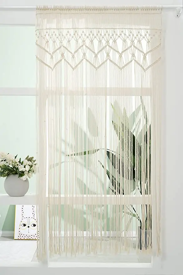 

Handwoven Wedding Backdrop Arch Wall Hanging Boho-inspired Touch Window Macrame Curtain