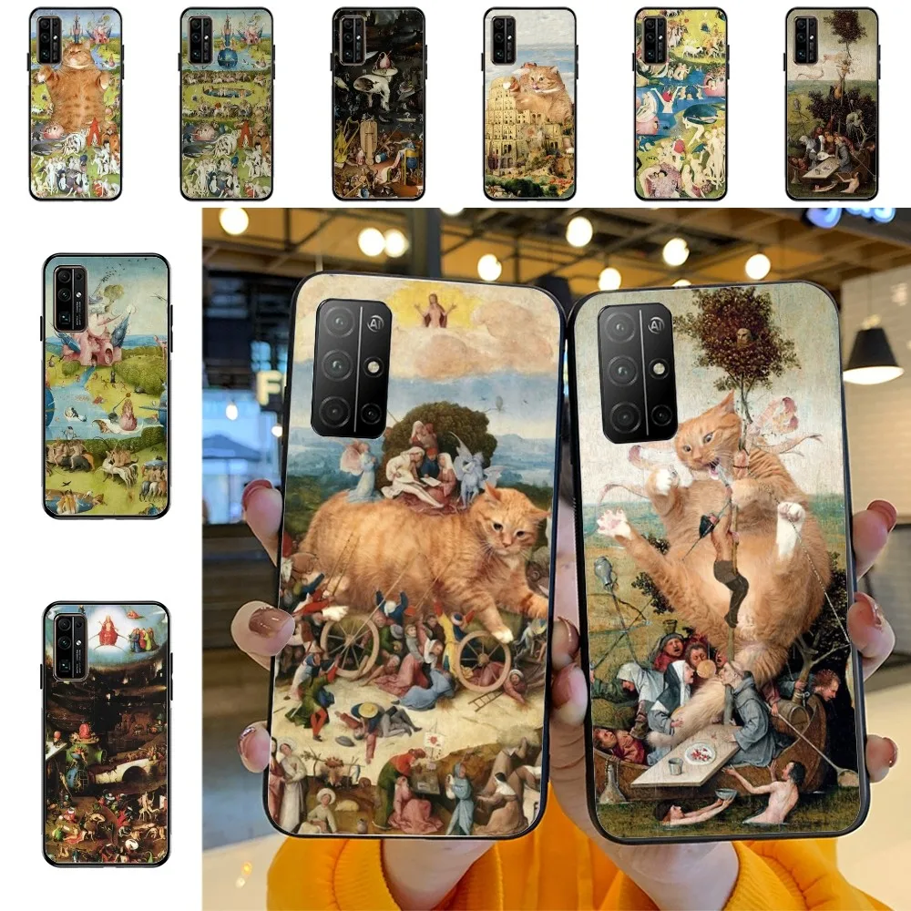 Hieronymus Bosch Art Painting Bumper Phone Case For Huawei Honor 10 lite 9 20 7A pro 9X pro 30 pro 50 pro 60 pro 70 pro plus