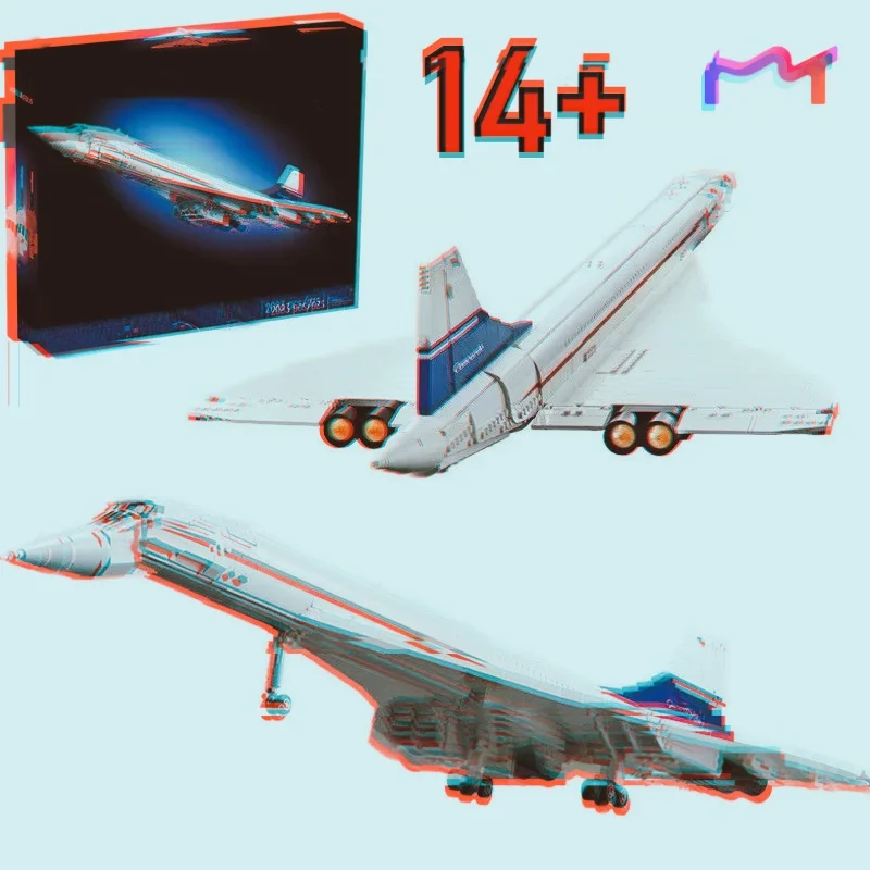 

2083PCS Airbus Concorde Building BlocksKit First Supersonic Airliner Aviation Space MOC-10318 Shuttle Brick Toys Birthday Gifts