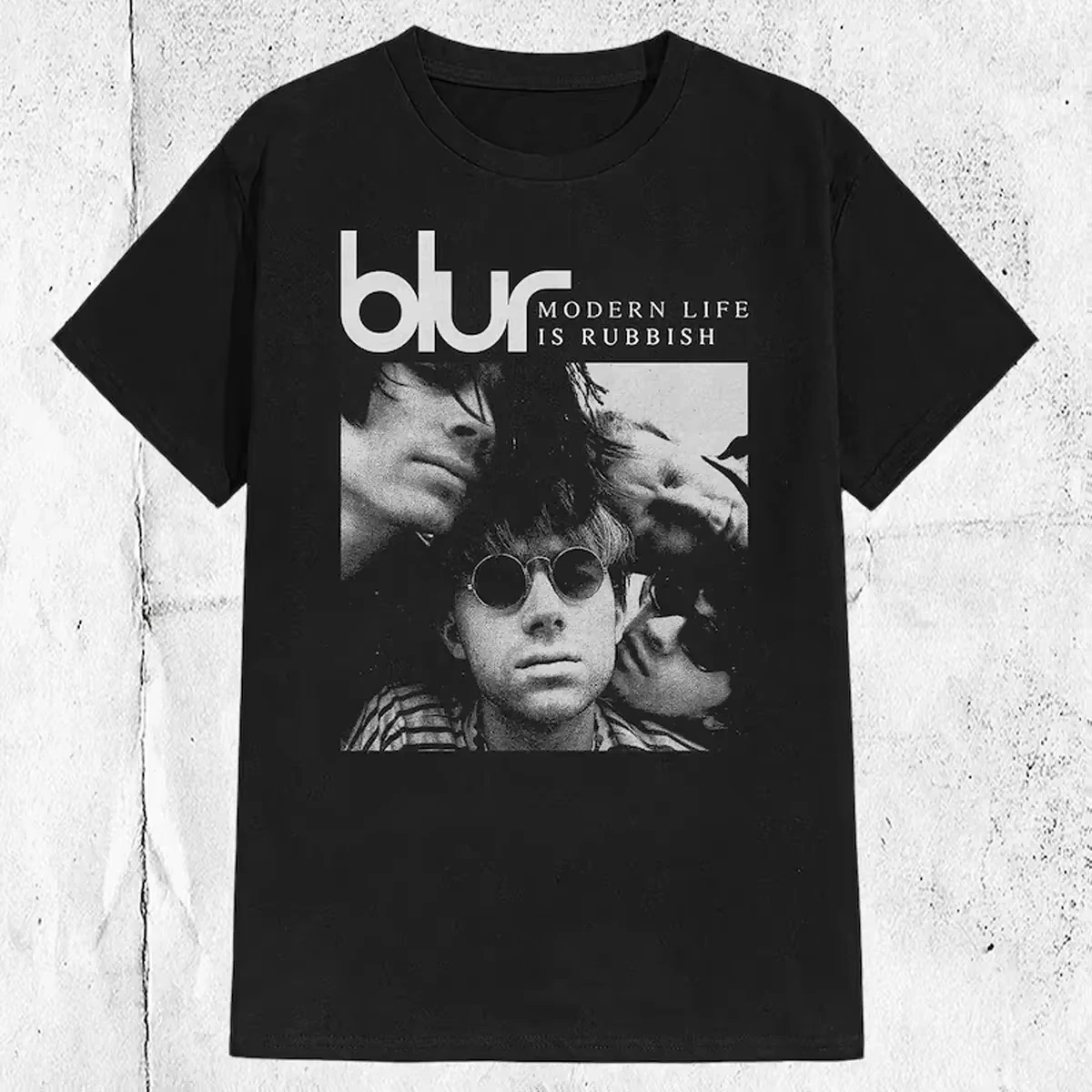 Camiseta Blur Britpop Band Concert Tour para hombre, ropa de calle de verano, camisetas únicas informales a la moda, camisetas Retro nostálgicas Vintage de moda