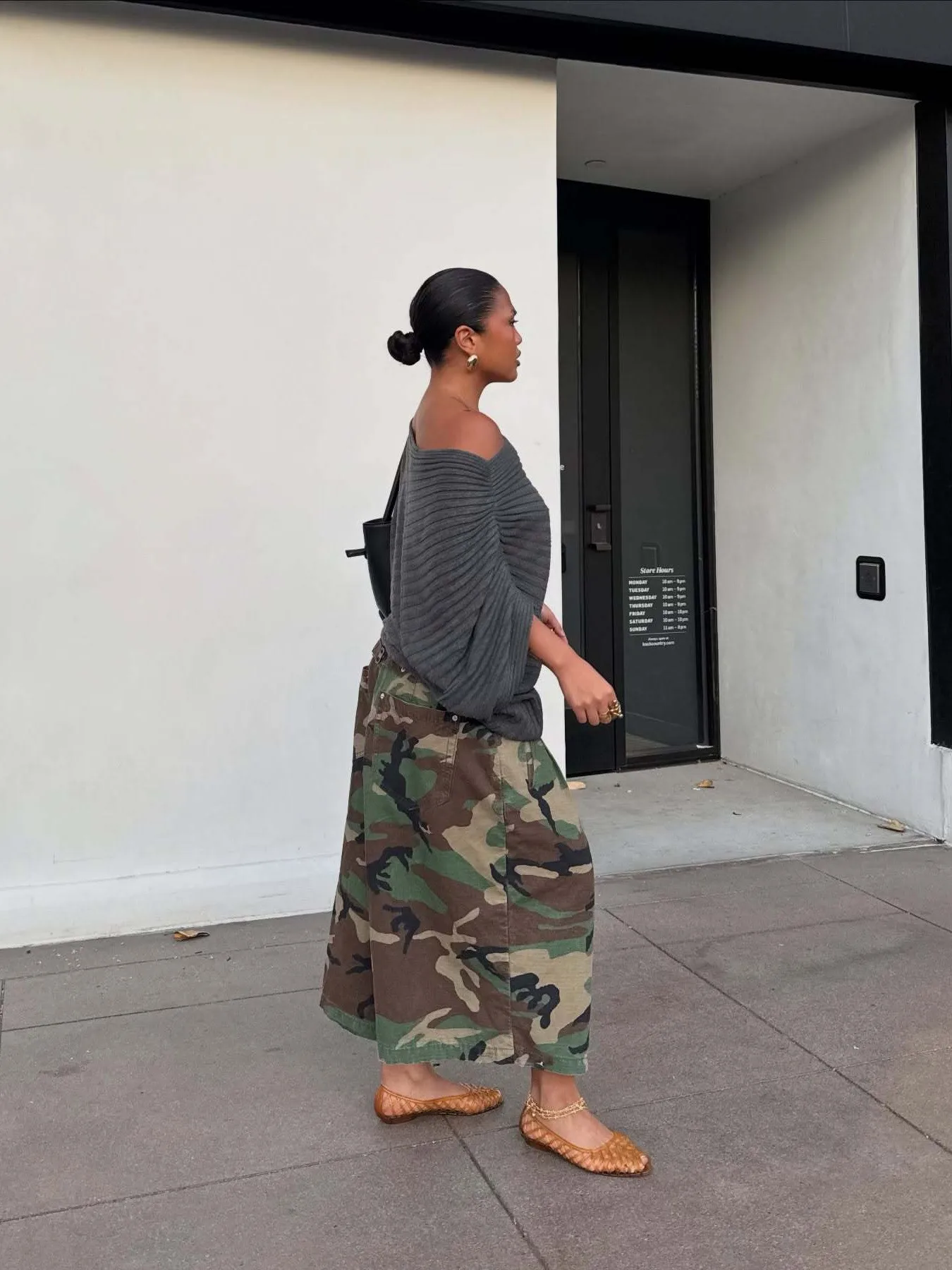 

Autumn Women's Clothing Streetwear Cargo Pants For Woman Loose Wide Leg Camo Mid Waist Cropped Trousers Polyester Cotton