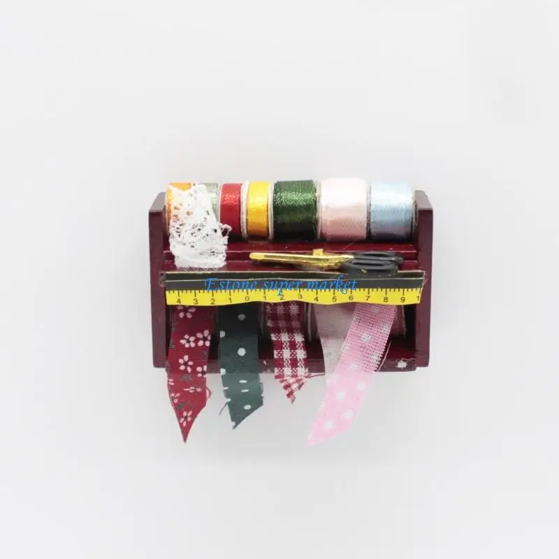 

090B Nostalgic Sewing Machine Model Miniature Dollhouses Piece Adds Retro Charm to Any Room Setting Pretend Play