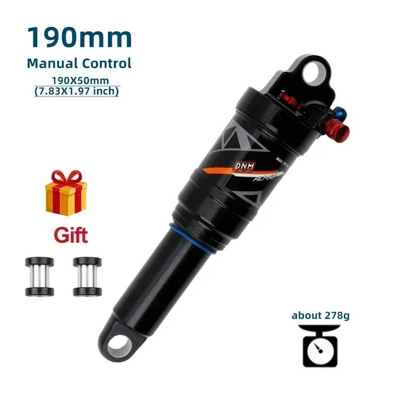 DNM AO-38RC pneumatische schokdemper handmatige en draadbediening afsluitbare rebound fiets achterschokdemper voor alle soorten wegen